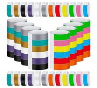Ujjdwiurgh 1200 Pièces Bracelets Étanches Bracelets pour Événements Bracelet de Concert Bracelet Adhésif pour Couleurs de Fête Facile à Utiliser