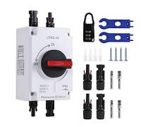 Ujjdwiurgh 1200V DC 32A 4P Bo?te de Combinaison Solaire Interrupteur Isol¨¦ ¨¦tanche Alimentation Professionnelle Solaire PV DC Interrupteur de D¨¦connexion