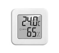 Ujjdwiurgh 1207 Mini Thermomètre Électronique de Température et D'Humidité pour Voiture avec Affichage du Souriant, Thermomètre D'Intérieur Domestique