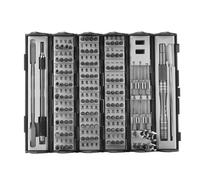 Ujjdwiurgh 128 en 1 Jeu de tournevis pour démontage domestique Outil d'entretien Cylindre Portable Prune Hexagonal Forme Spéciale Set Facile à Installer Facile à Utiliser