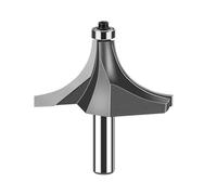 Ujjdwiurgh 12mmX2-1/2 Shank Corner Round Over Router Bit avec Roulement Fraise en Carbure de Tungstène Outils de Menuiserie