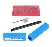 Ujjdwiurgh 12Pcs Dcmt0702 Inserts En Carbure S12M-Sducr07 Barre D'alÉSage 150Mm avec ClÉ pour Outils De Tournage IntÉRieur De Tour Cnc