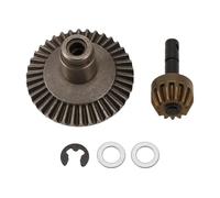 Ujjdwiurgh 13T 38T DifféRentiel Principal de Moteur D'Engrenage en MéTal de Couronne en MéTal Combo pour L'Essieu SCX10 90021 90022 Voiture Tout-Terrain de Camion de RC