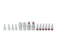 Ujjdwiurgh 14 PièCes 1/4 Pouce NPT Raccord Coupleur D'Air et Kit de Prise pour Accessoires de Compresseur D'Air Raccords