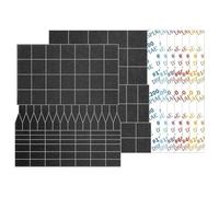 Ujjdwiurgh 14 Pièces de Papier de Verre Prédécoupé (1008 Pièces) pour Ponceuse Alternative ES-A, Têtes de Ponçage Plates et Rondes Durables