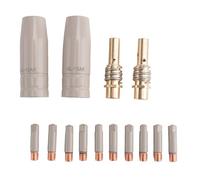 Ujjdwiurgh 14Pc 15AK Buse de Protection de Revêtement Antiadhésive pour Machine de Protection de Gaz Sans Air pour Laitier de Soudage Manchon de Protection 0,8 mm