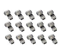 Ujjdwiurgh 15 PièCes 3 Voies 2 Broches Connecteurs de Basse Tension Universel Compact T-Tap Connecteurs de Pas de DéNudage pour Câble 18-22 AWG