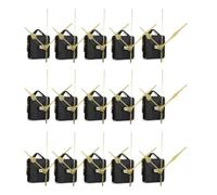 Ujjdwiurgh 15 Pièces DIY Mouvement Silencieux Aiguilles Minutes Horloge Murale Quartz Mouvement Mécanisme Outils de Réparation Kits de Mécanisme D'Horloge