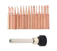 Ujjdwiurgh 15 Pièces/Lot Pointes de Fer à Souder en Cuivre Pur Sans Plomb Têtes de Soudage 900M-T pour Kits D'Outils de Station de Soudage 936