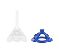 Ujjdwiurgh 150 PCS Système de Nivellement de Carrelage en Céramique Clips Espaceurs Courroies Cale Spirale Plastique Bleu pour Pose de Carrelage Mur Sol Outil de Construction de Fixation