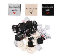 Ujjdwiurgh 150 PièCes éTiquettes de VêTements TisséEs à Coudre à la Main Couture Artisanat éTiquettes en Tissu pour VêTements PoupéEs Chapeaux Chaussures Couture Artisanat Bricolage
