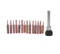 Ujjdwiurgh 15Pcs Pointe De Fer a Souder De Cuivre Pur 900M Pointe Pour Terrasse De Reprise De Soudure Pour 936, 937, 938, 969, 8586, 852D