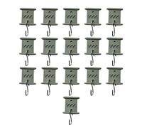 Ujjdwiurgh 16 Crochets pour Auvent de Camping-Car, Cintres en Bois de Cèdre pour de Camping, Caravane, Camping-Car