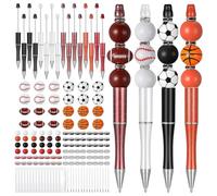 Ujjdwiurgh 16 Ensemble de Stylos à Billes en Plastique Stylos à Bille Stylo à Bille en Vrac Bricolage Kit de Fabrication de Stylos à Perles, pour Enfants Étudiants Cadeaux de Bureau D'École