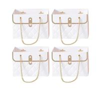 Ujjdwiurgh 16 Pièces Boîte à Fleurs Boîte D'Emballage de Roses Cadeaux de Fête D'Anniversaire de la Saint-Valentin Sac en Papier D'Emballage Boîte-Cadeau, A