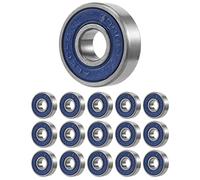 Ujjdwiurgh 16 PièCes Professionnel Sans Friction ABEC 9 Roues à Roulettes de Planche à Roulettes de Haute PréCision Portant des Roulements de Rechange en Acier