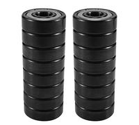 Ujjdwiurgh 16 PièCes SéRies en CéRamique 608 Roulements 8X22X7Mm ABEC-11 Hybride 6 Billes Blanches ZrO2 Roulement de Planche à Roulettes Patinage Rouleau