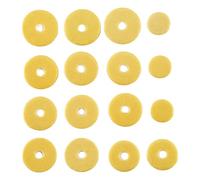 Ujjdwiurgh 16 pieces Tapis en cuir de flute Remplacement Instrument a vent exquis