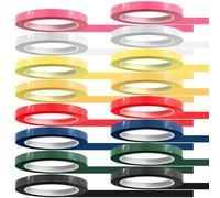 Ujjdwiurgh 16 Rouleaux de de Masquage pour L'Identification des Instruments, pour Autoclave Couleurs 216 Pi/LX 0,4 Po/W - Autoclavable 270 °F (8 Couleurs)