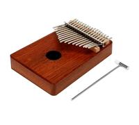 Ujjdwiurgh 17 Touches Kalimba Pouce Piano Instrument de Musique avec Marteau de RéGlage Sac en Tissu Kalimba Accessoires