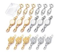 Ujjdwiurgh 18 Pièces 3 Styles Fermoirs et Fermetures de Collier Magnétiques, Cylindriques Ronds Roses Connecteur de Fermoir Magnétique Verrouillage