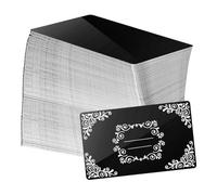 Ujjdwiurgh 180 Pièces de Gravure sur Métal Vierge Feuille D'Aluminium Colorée Gravure au Carte de Visite Gravure Bricolage Cartes Cadeaux A