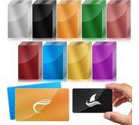 Ujjdwiurgh 180 Pièces de Gravure sur Métal Vierge Feuille D'Aluminium Colorée Gravure au Carte de Visite Gravure Bricolage Cartes Cadeaux B