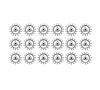 Ujjdwiurgh 18Piece Gear Barbecue Frame Gear Accessoires Résistants à la Chaleur Mini-Roue Rotative Automatique