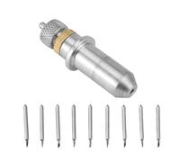 Ujjdwiurgh 1Pc Support de Lame de Traceur de Coupe de Découpage de Découpage en Acier de Tungstène Avec 9Pcs 30/45/60 Degrés de Lames de Coupeur de Vinyle 23X2Mm