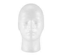 Ujjdwiurgh 1X Mâle Mousse Styromousse Mannequin Mannequin TêTe Stand Modèle Perruque Chapeau Affichage, 2