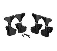 Ujjdwiurgh 2 + 2 CléS D'Accordage de Guitare Basse ScelléEs 2R2L Accordeurs de TêTe de Machine pour Basse de PréCision et Basse de Jazz, Noir