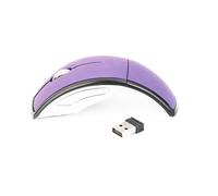 Ujjdwiurgh 2.4GHz Ordinateur Portable sans Pliant Arc Pliant Souris Optique Souris USB Violet