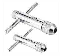 Ujjdwiurgh 2 Clés à Taraud à Cliquet avec Poignée en T, Support de Poignée en T Réglable, Clé à Taraud à Cliquet pour Métrique M3-M8 / M5-