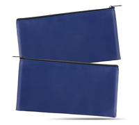 Ujjdwiurgh 2 d'argent avec Fermeture Éclair pour Dépôt Bancaire, d'argent, Organisateur, Portefeuille de Chèques, Pochette de Voyage pour Pièces de Monnaie, Billets, Cosmétiques