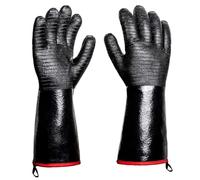 Ujjdwiurgh 2 de Barbecue - 1472°F Résistants à la Chaleur Épaissis avec Crochet en S, de Grill Imperméables en Néoprène Noir.