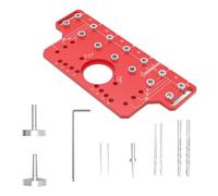 Ujjdwiurgh 2 en 1 Poignée de Porte Étagère Goupille Guide de Perçage Gabarit Menuiserie Charnière Perçage Localisateur Charnière Armoire Porte Trou Perforateur Gabarit A