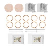 Ujjdwiurgh 2 Ensembles MéTier à Tisser Speedweve Type Outil de Tissage Bricolage en Bois Speedweve Outil de Reprise Mini MéTier à Tisser Amusant (14 Crochets)