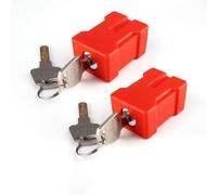 Ujjdwiurgh 2 Jeux de Dispositifs de Verrouillage de Prise de Cordon Électrique, Service D'Arrêt Électrique Adapté Aux Fiches Standard Américaines à 2 et 3 Broches