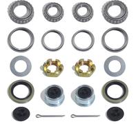 Ujjdwiurgh 2 Jeux de Roulements D'Essieu de Remorque de Bateau 3500 LB, Kits de Roulements L68149 L44649, Joints de Graisse 171255TB/10-19