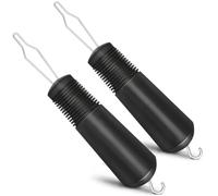 Ujjdwiurgh 2 Outils D'Aide Aux Boutons avec Poignées Antidérapantes pour Aider avec les Chemises, les Manteaux, les Crochets à Boutons pour les Personnes Âgées et les Personnes Arthritiques