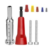 Ujjdwiurgh 2 Outils de Torsion de Dénudage de pour Perceuse, Twister D'Écrou de avec 50 Capuchons de, Dénudeur de Électrique et Manuel