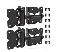 Ujjdwiurgh 2 Pack Self Locking Gate Vertières Latch Set Light Duty Hardware Charnières pour le Vinyle et la Clôture en Bois avec des Vis D'Installation