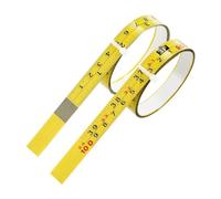 Ujjdwiurgh 2 Paquets de à Mesurer Auto-Adhésif en Acier, Lecture de Droite à Gauche 100 cm ou 39 Pouces à Règle Impérial et Métrique