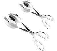 Ujjdwiurgh 2 Paquets de Pinces à Buffet Pinces à Salade en Acier Inoxydable Pinces de Service Maison Cuisine, Gâteau, Fête, Barbecue, Fruits de Mer, Frites