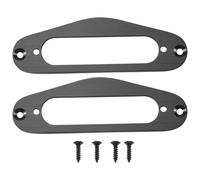 Ujjdwiurgh 2 Pcs Bague De Cadre De Pick-Up Guitare Simple Bobine Bague De Pick-Up Humbucker Plat En Metal Pour Guitares electriques Style Tl (Noir)