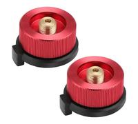 Ujjdwiurgh 2 PCS Camping Adaptateur de Gaz Convertisseur Connexion de Poêle pour Cartouche de Butane à Vis Cartouche de Gaz