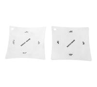 Ujjdwiurgh 2 pcs Jauge de rayon d'ecrou pour touche de guitare Outil de mesure en acier inoxydable