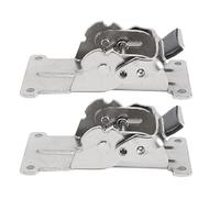 Ujjdwiurgh 2 PièCes 0-90-180 DegréS Auto-Bloquant Pliant CharnièRe Pieds de Table Argent Pliant Table Basse Meubles MatéRiel Armoire CharnièRe