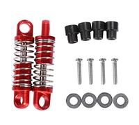 Ujjdwiurgh 2 PièCes 1/28 Amortisseurs en Aluminium de RC pour la Voiture K969 K989 K999 P929 4WD RC de Mise à Niveau de Voiture de DéRive de Parcours Court-Rouge