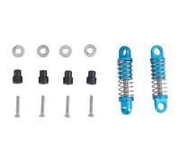 Ujjdwiurgh 2 PièCes 1/28 Amortisseurs en Aluminium de RC pour la Voiture K969 K989 K999 P929 4WD RC de Mise à Niveau de Voiture de DéRive de Parcours Court-Bleu